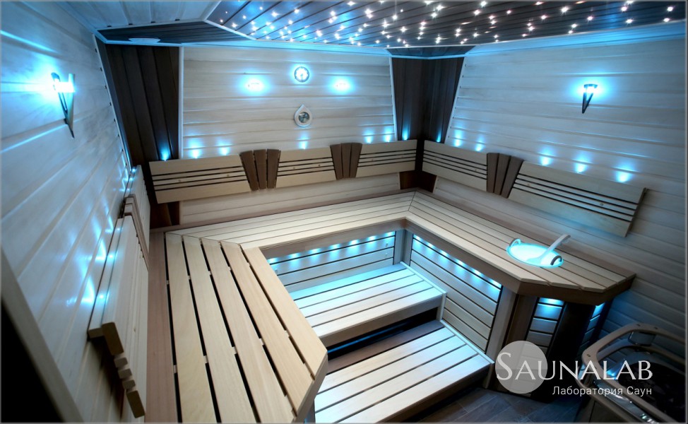  Impresivna unutrašnjost saune u luksuznom spa centru 