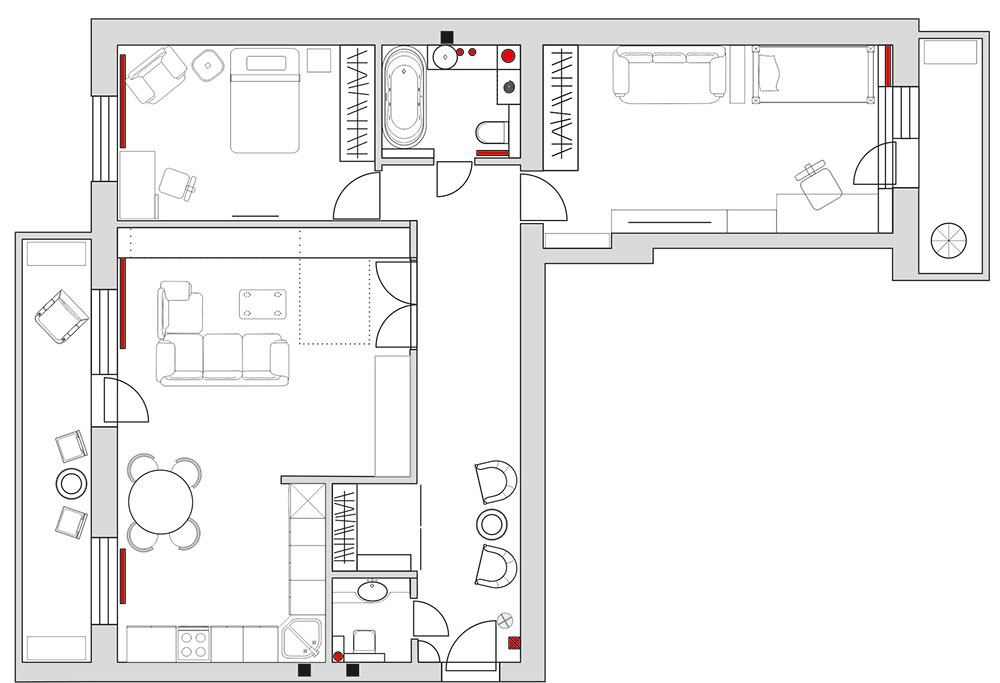 Перепланировка Квартиры Дизайн 3 Комнатной Квартиры