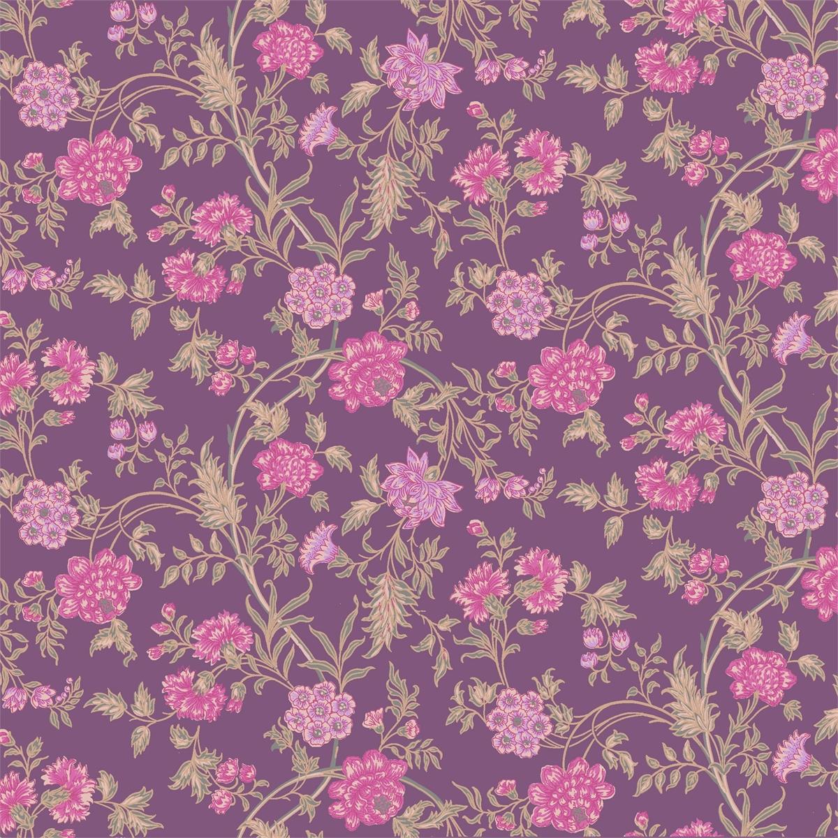 Ткань фиолетовый цветочек