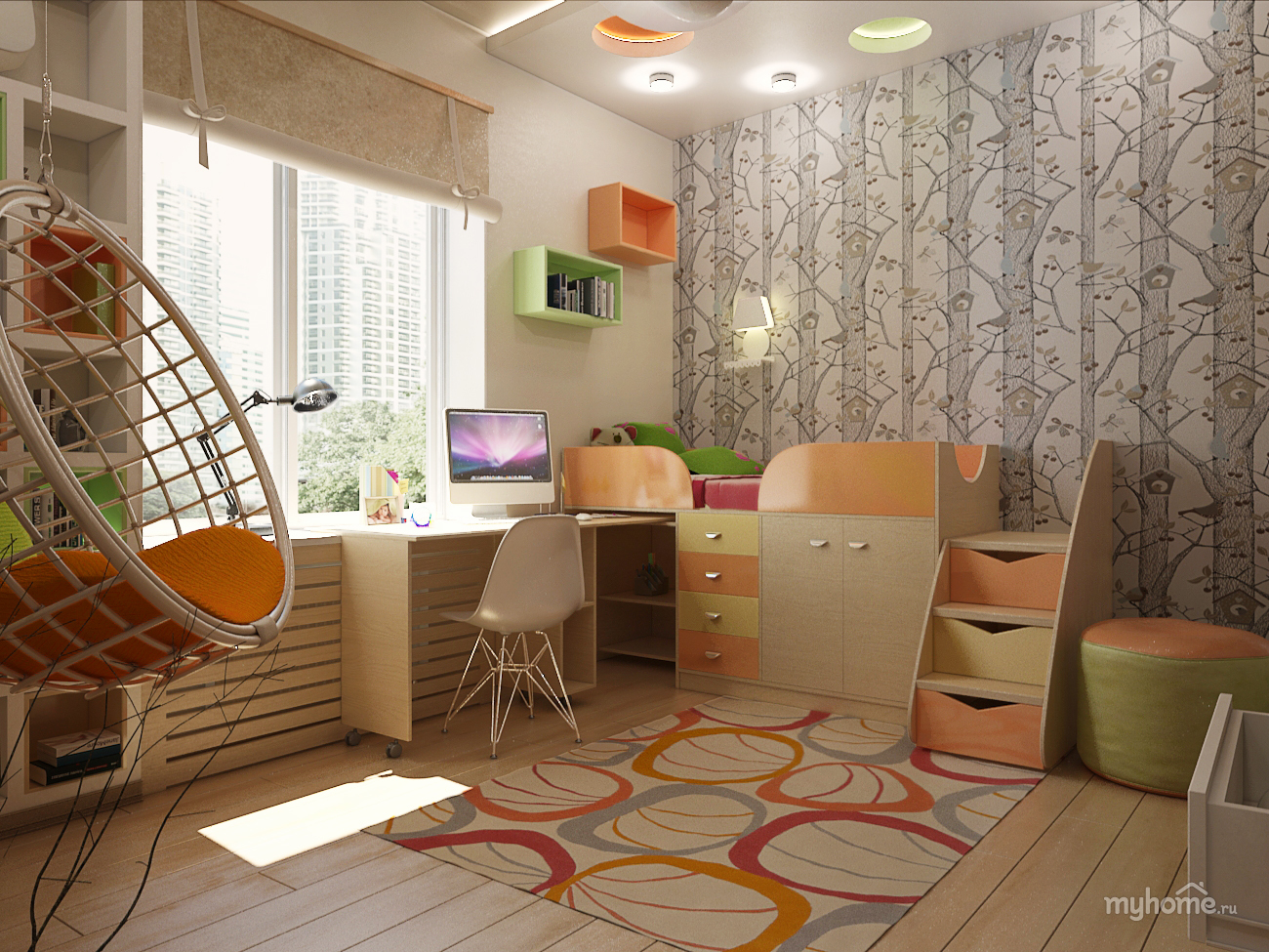 Дизайн 2 х комнатной квартиры студии