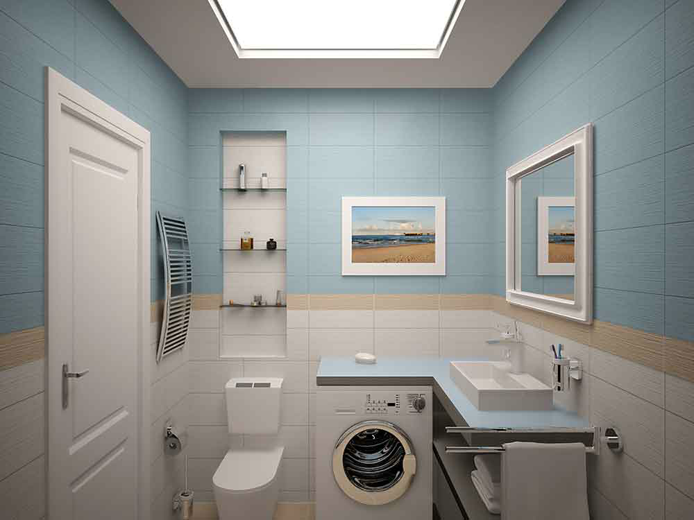 Дизайн совмещенного санузла 4 кв м с ванной и стиральной машиной