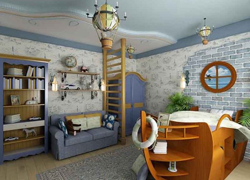 Дизайн комнаты в корабле