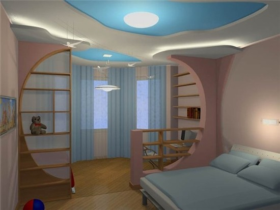 Дизайн комнаты совмещенной с детской