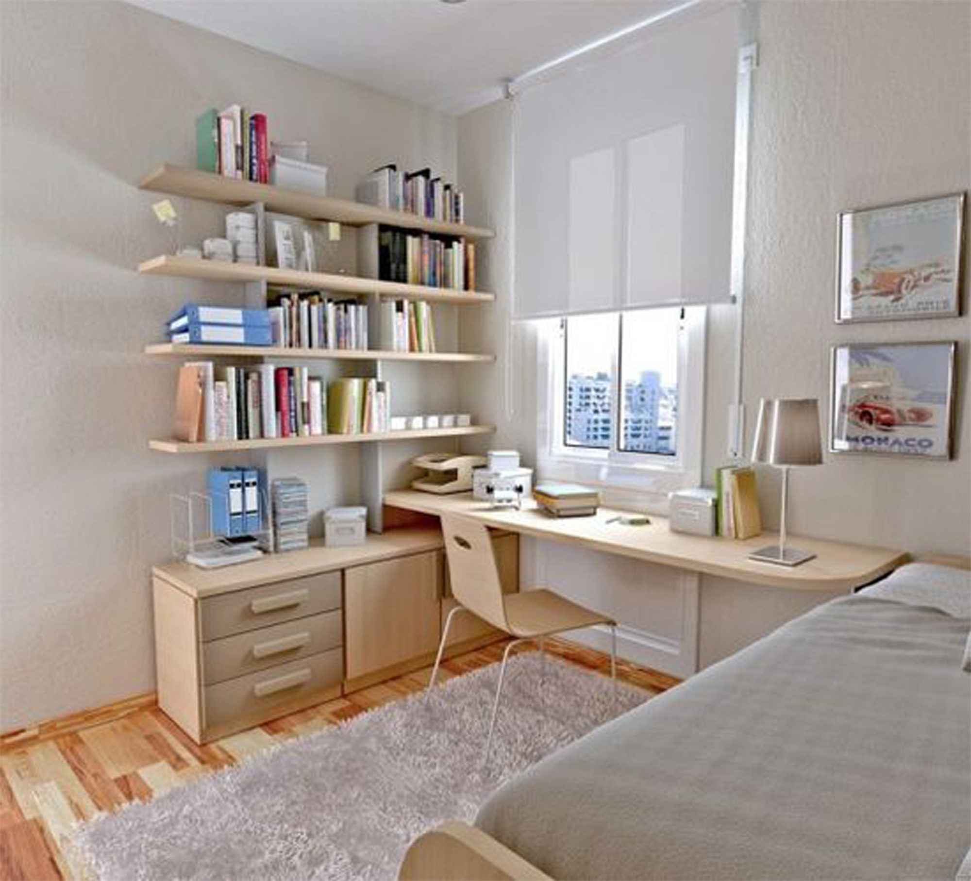 письменный стол в спальне дизайн