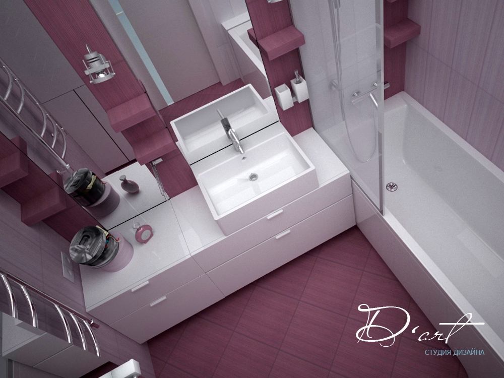 Дизайн ванной комнаты размером 2 на 4 метра