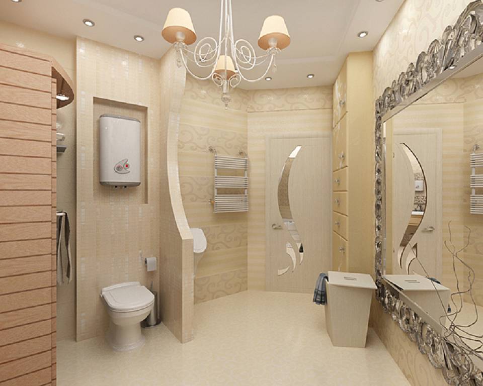 Туалет и ванна дизайн интерьера