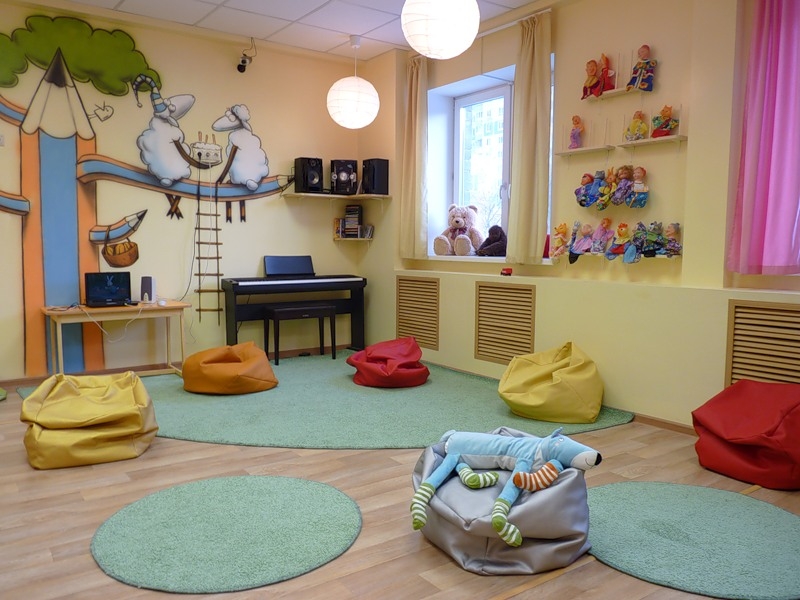 Оформление комнаты отдыха в детском саду