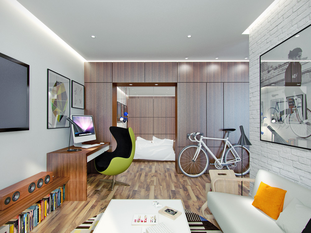 Pojedinačni dizajnerski projekti za jednosobne stanove koji se kreću od 42 do 44 m²