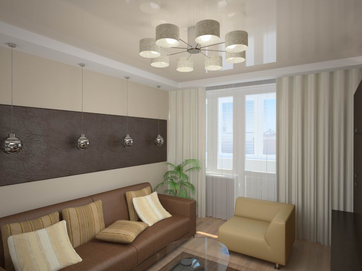 Дизайн интерьера в двухкомнатной квартире