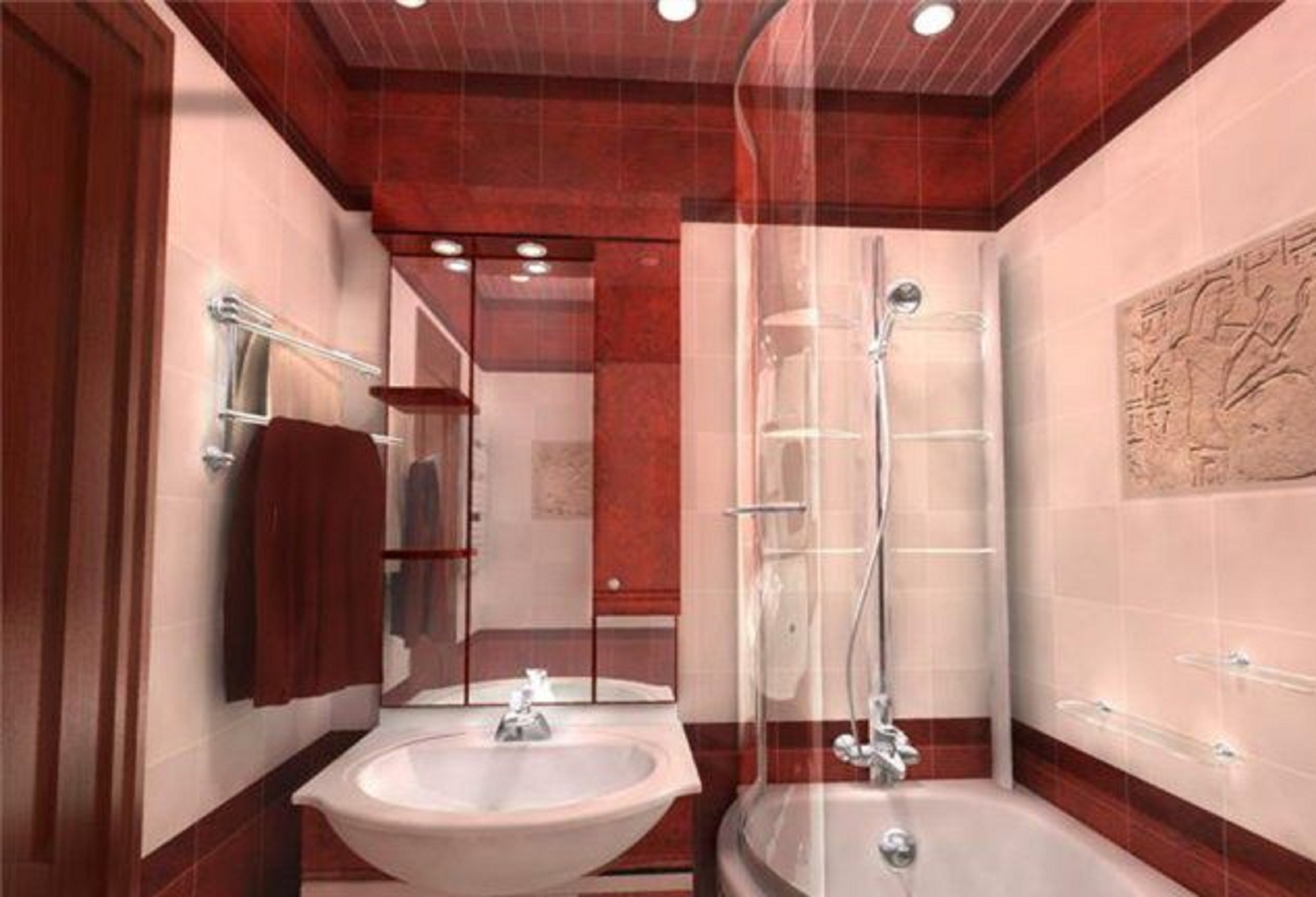 Бюджетное оформление ванной комнаты