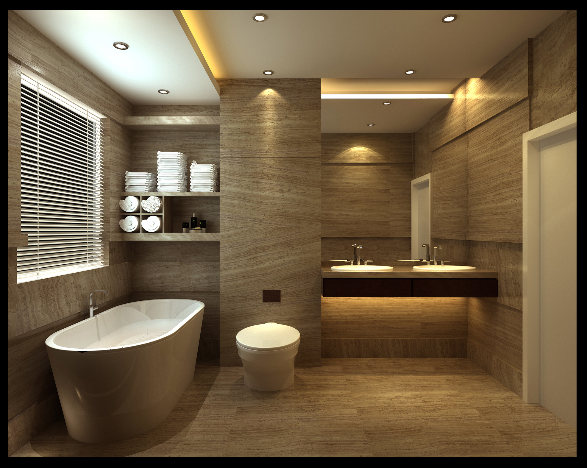Дизайн ванной комнаты и туалета в доме