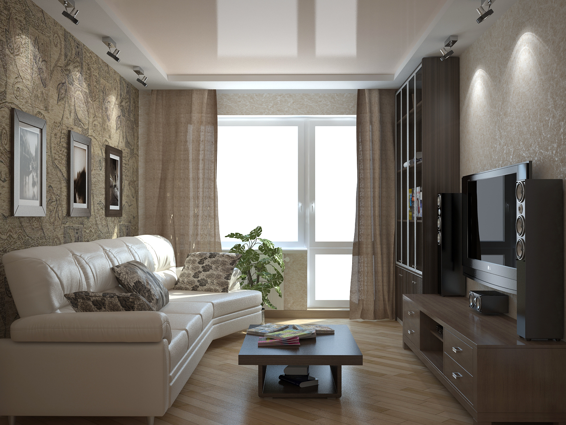 Красивый и простой интерьер квартиры