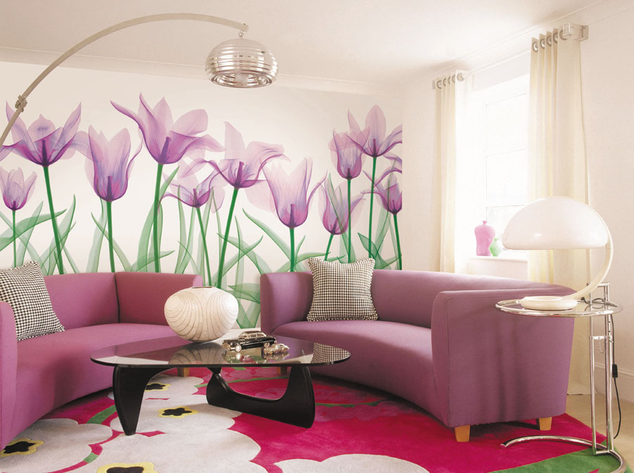 Дизайн квартиры цветами комнатными