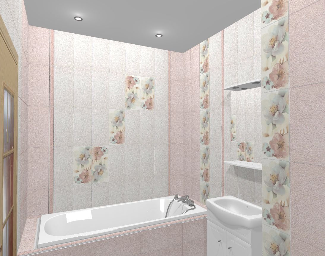 Идеи дизайна ванной комнаты плиткой