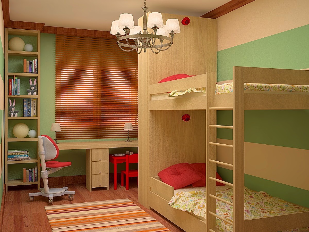 Дизайн комнаты для двух мальчиков и девочки