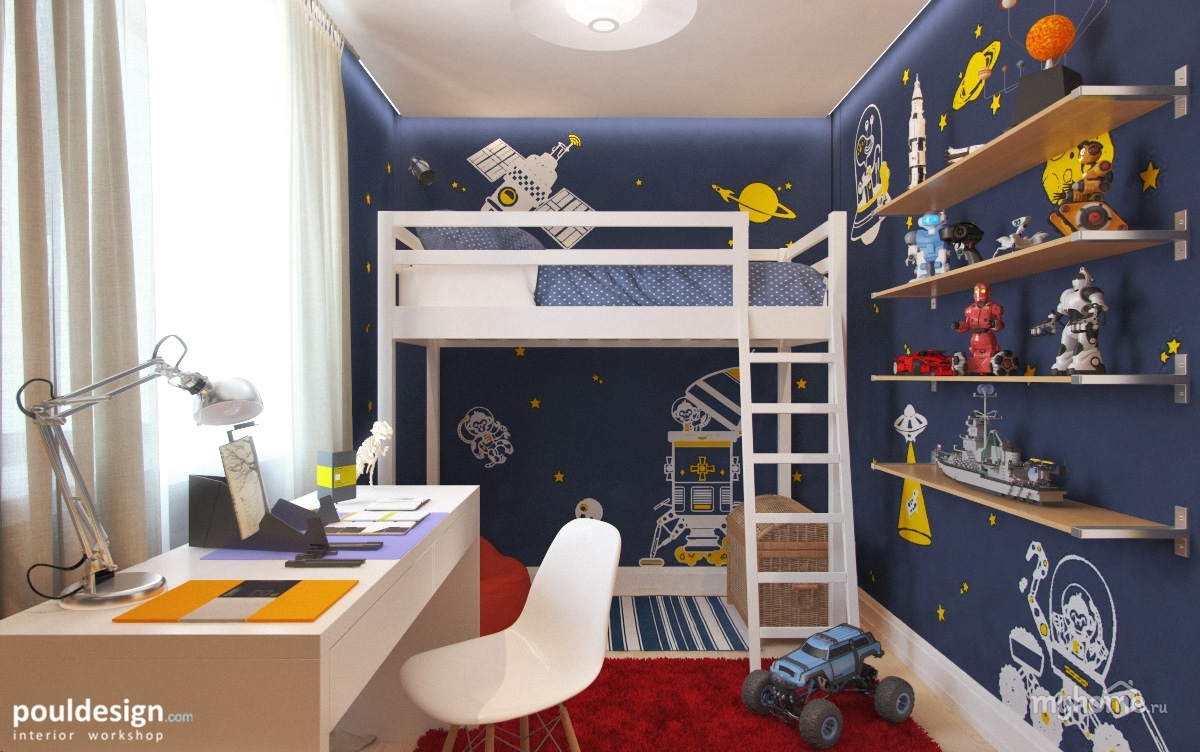 Дизайн комнаты для мальчика 10 лет 12