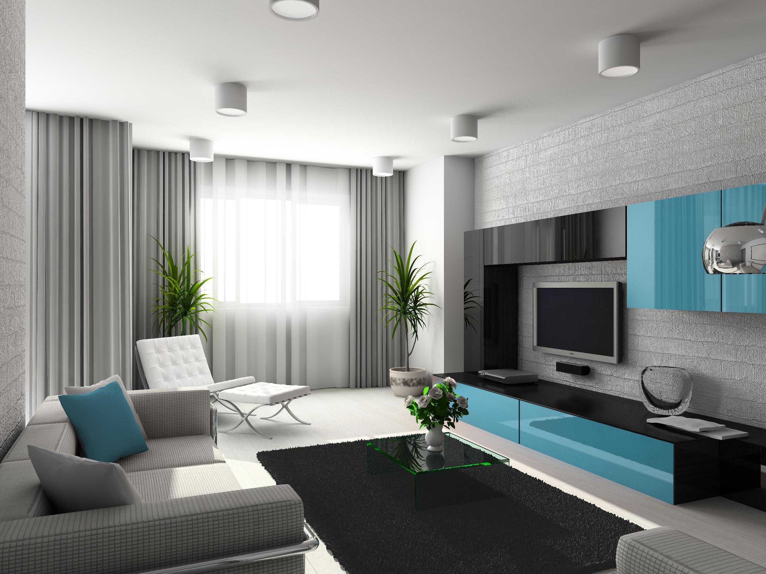 Дизайн зала с серыми обоями » Картинки и фотографии дизайна квартир .