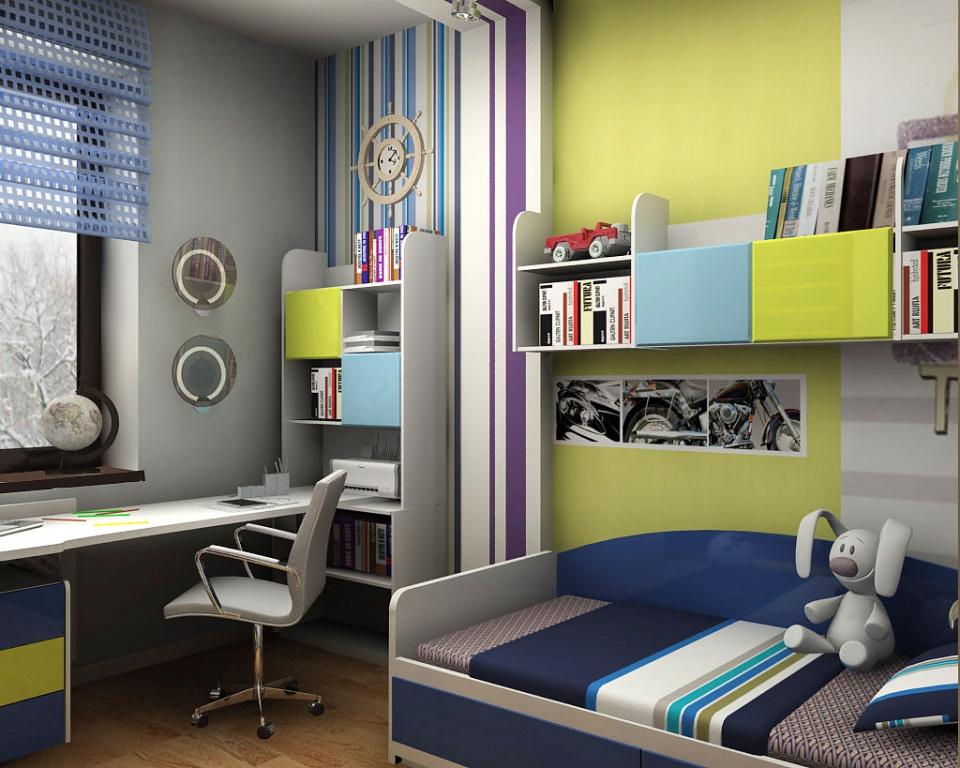 Итальянский дизайн комнаты для подростка