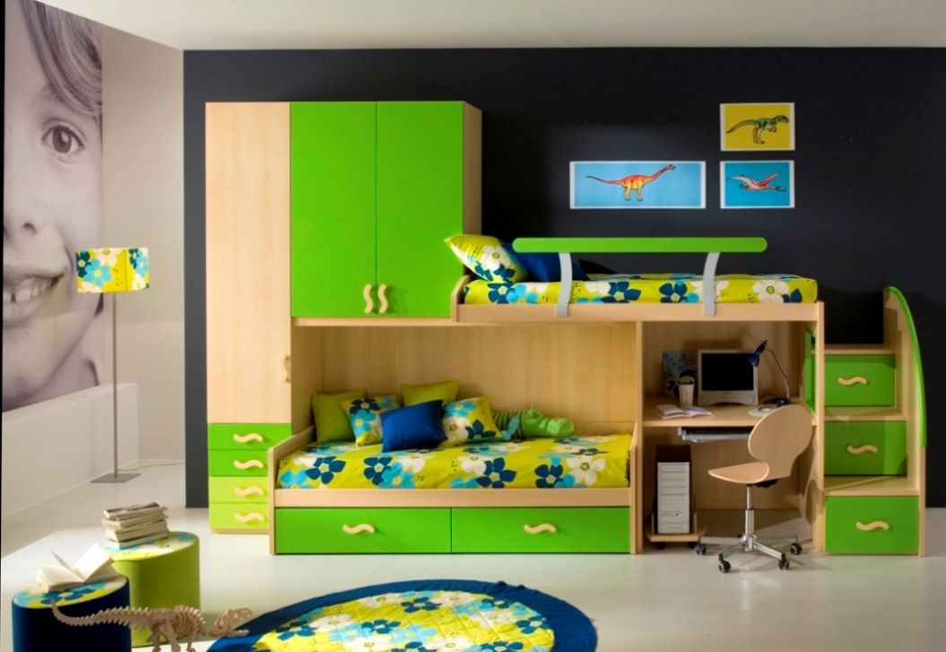 Дизайн детской комнаты для 3 детей