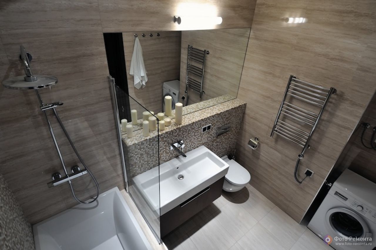Дизайн ванной комнаты фото 4 кв м фото
