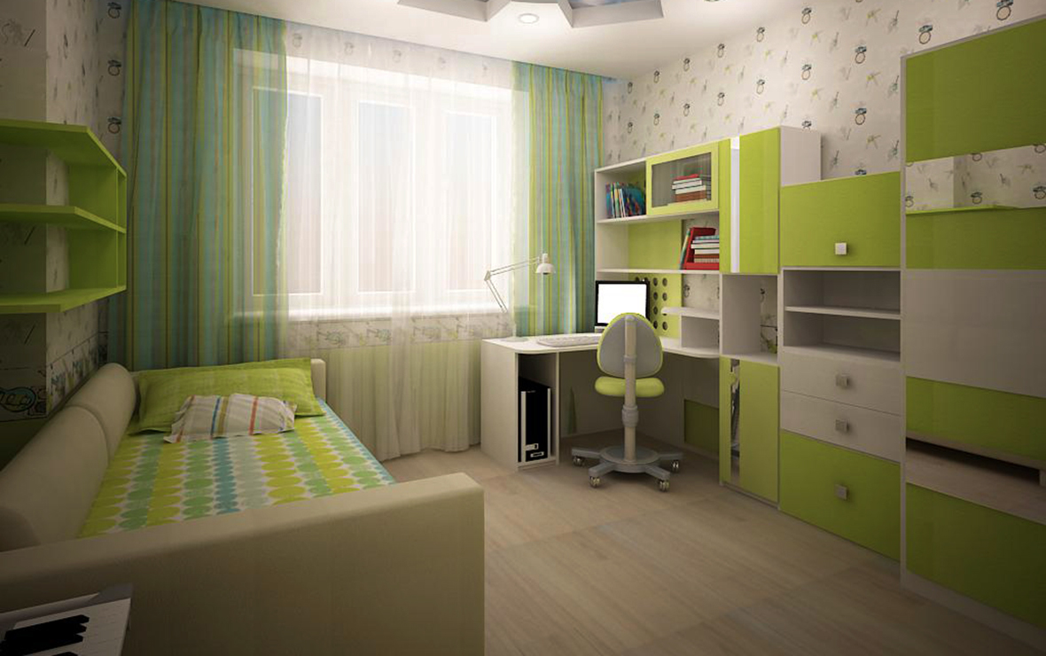 Дизайн интерьера подростковой комнаты для мальчика