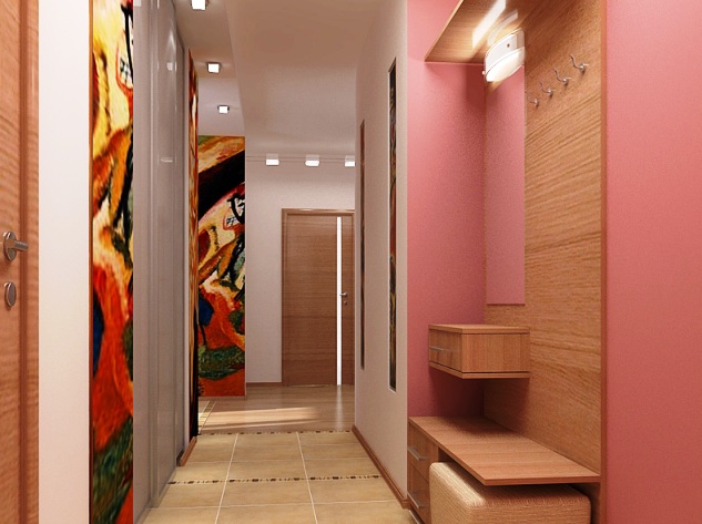 Дизайн очень маленького коридора в квартире