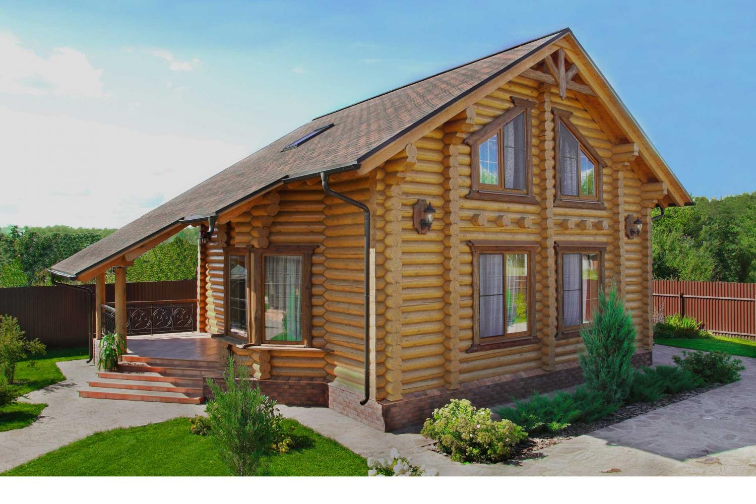 Проекты деревянных домов из бревна