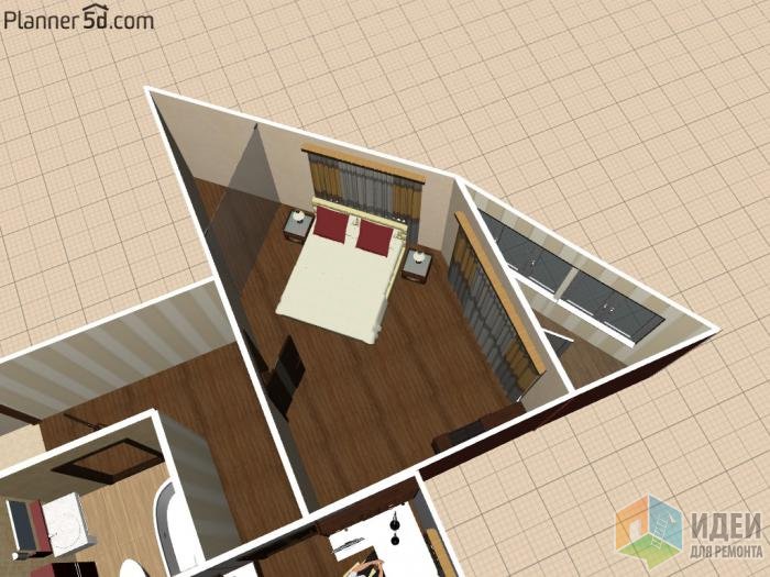 Дизайн квартиры треугольной формы
