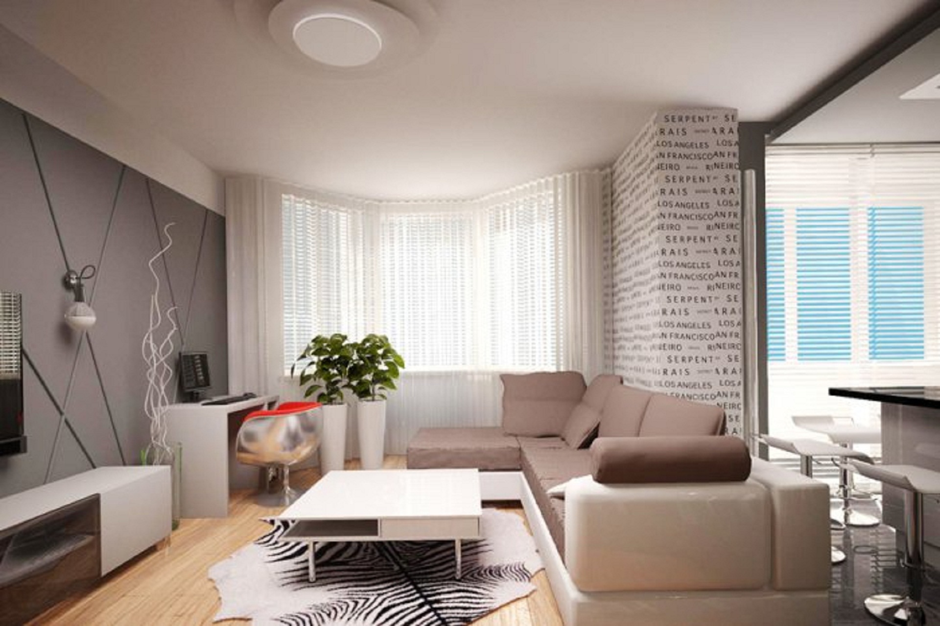 Дизайн интерьера квартиры в одном стиле