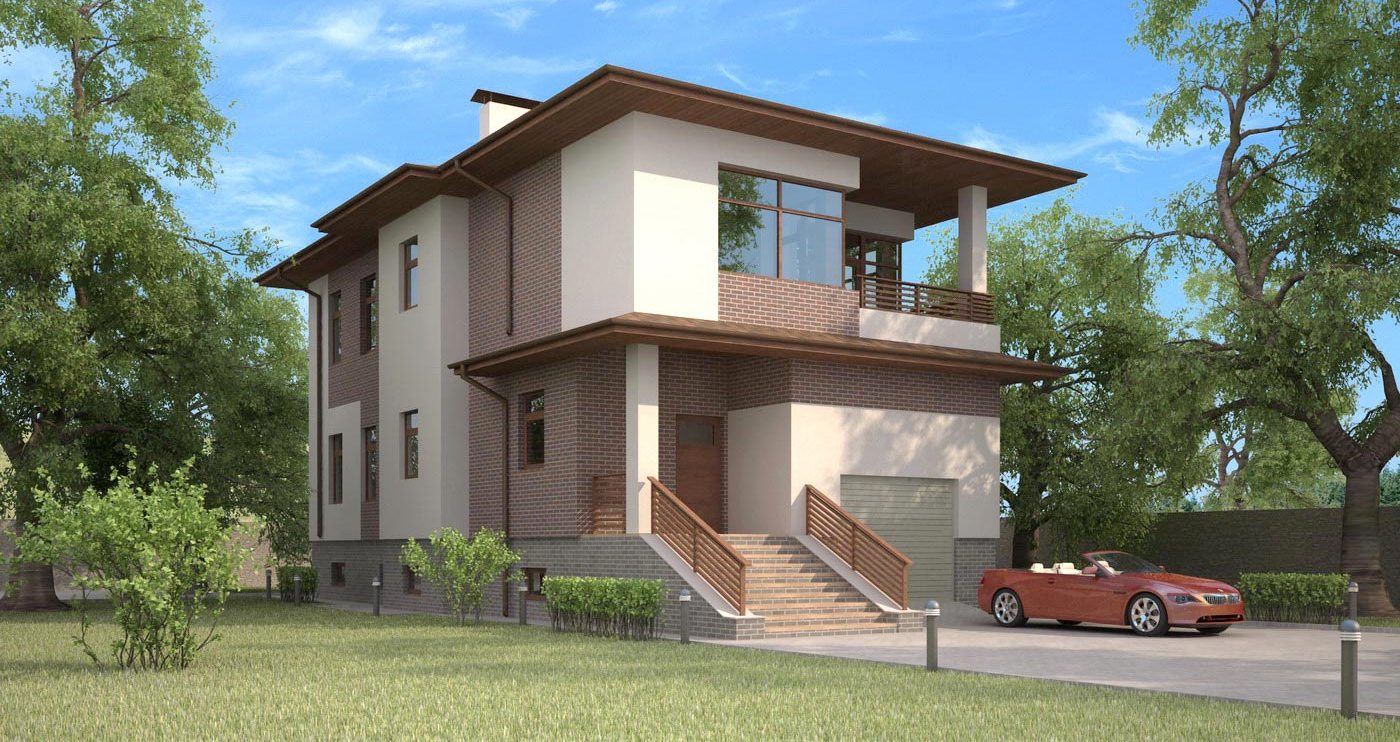 Дизайн фасада частного дома фото современных домов и коттеджей
