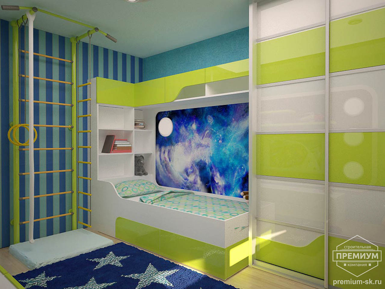 Дизайн комнаты для мальчика от 3 лет