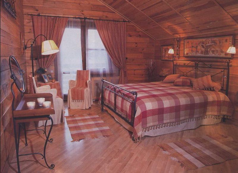 Комната в деревянном доме интерьер