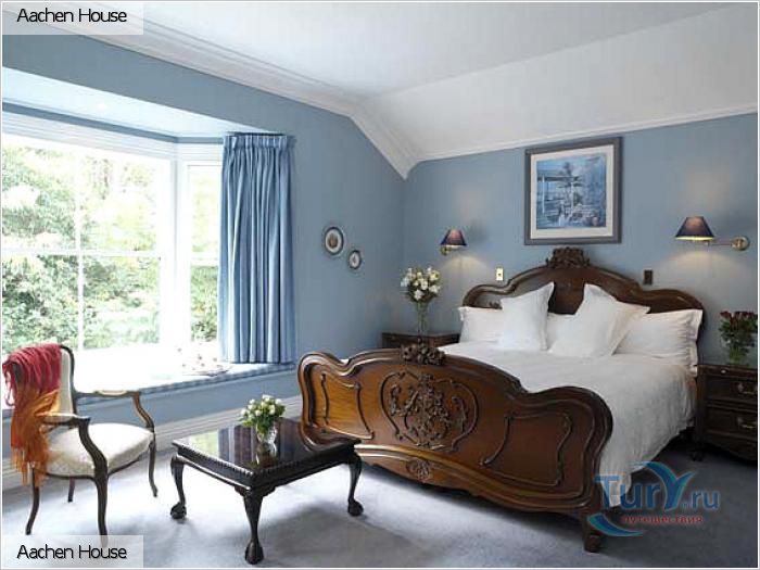 Спальня с синим оттенком скачать
