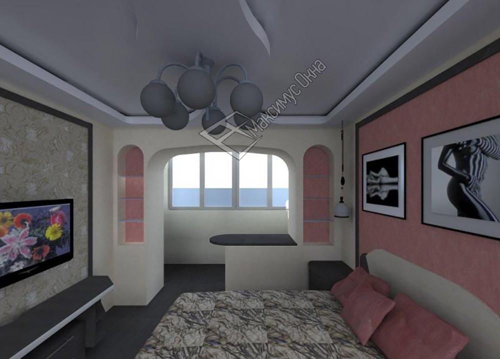 Дизайн комнаты 3 на 4 с балконом