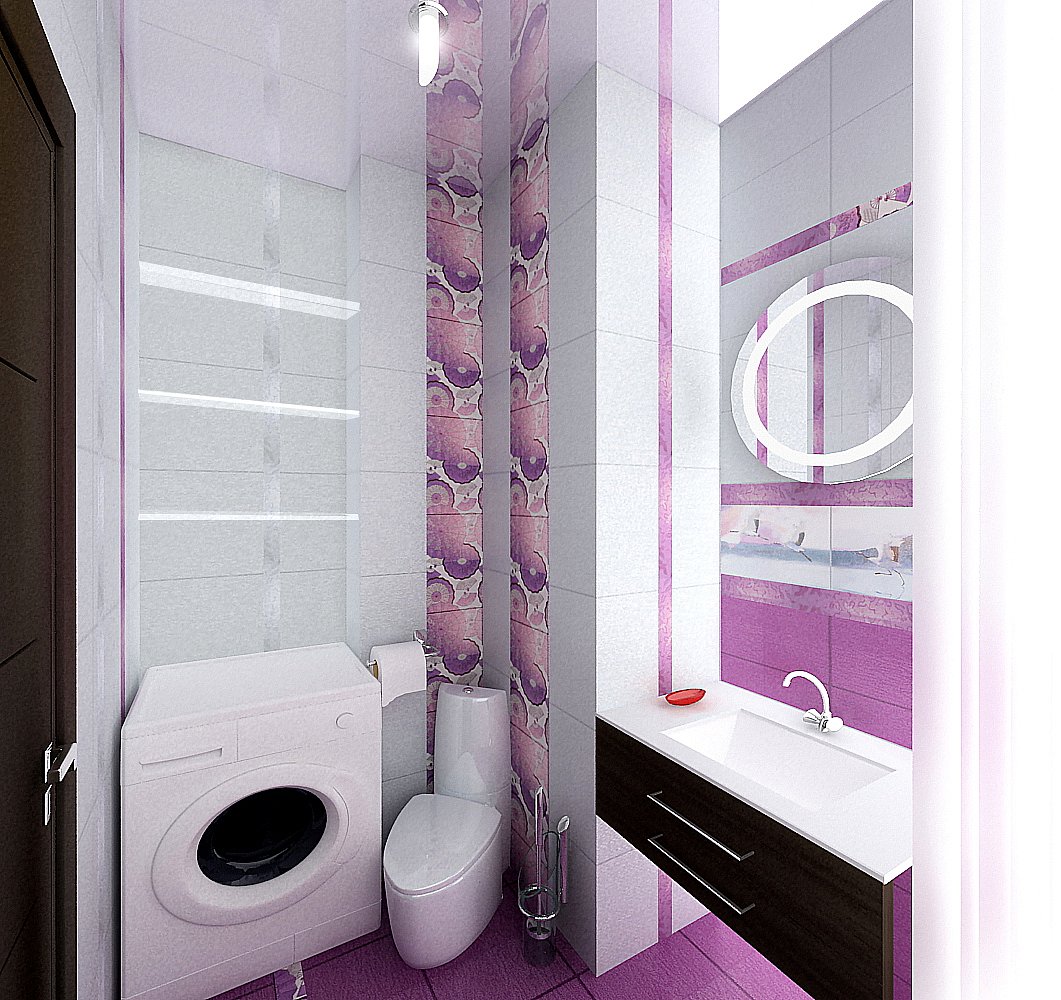 дизайн ванной комнаты плитка маленькой площадью