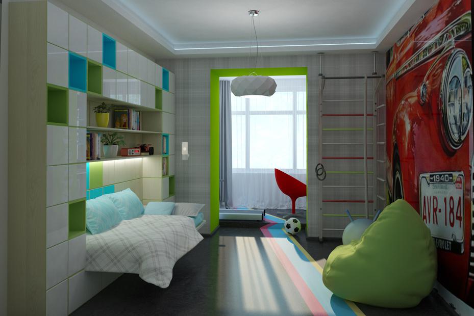 Дизайн подростковой комнаты 15 кв м