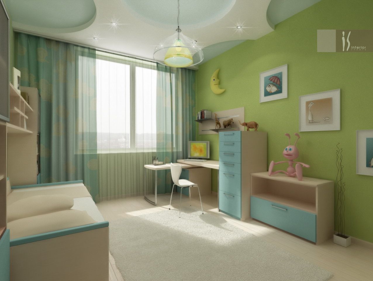 Фото дизайнов интерьера детской комнаты