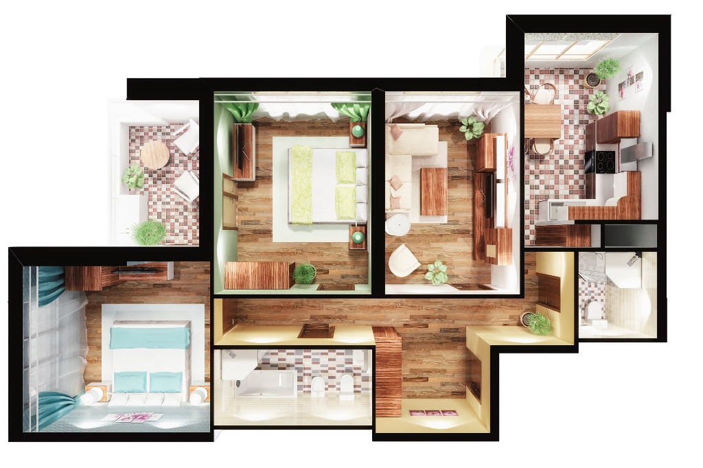 Дизайн проект 3 х комнатной квартиры rds industry