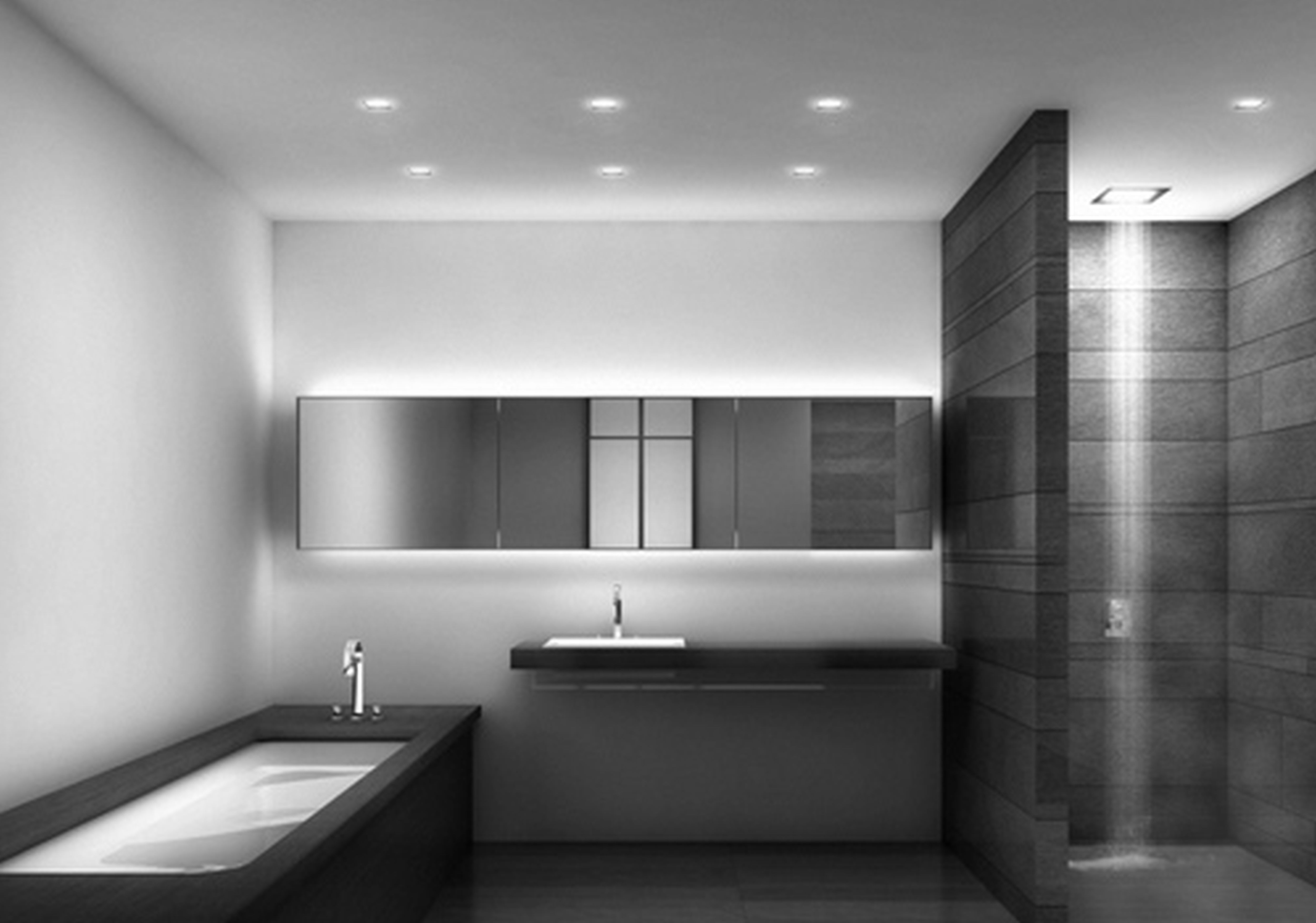 Дизайн ванной комнаты в стиле минимализм » Картинки и фотографии .