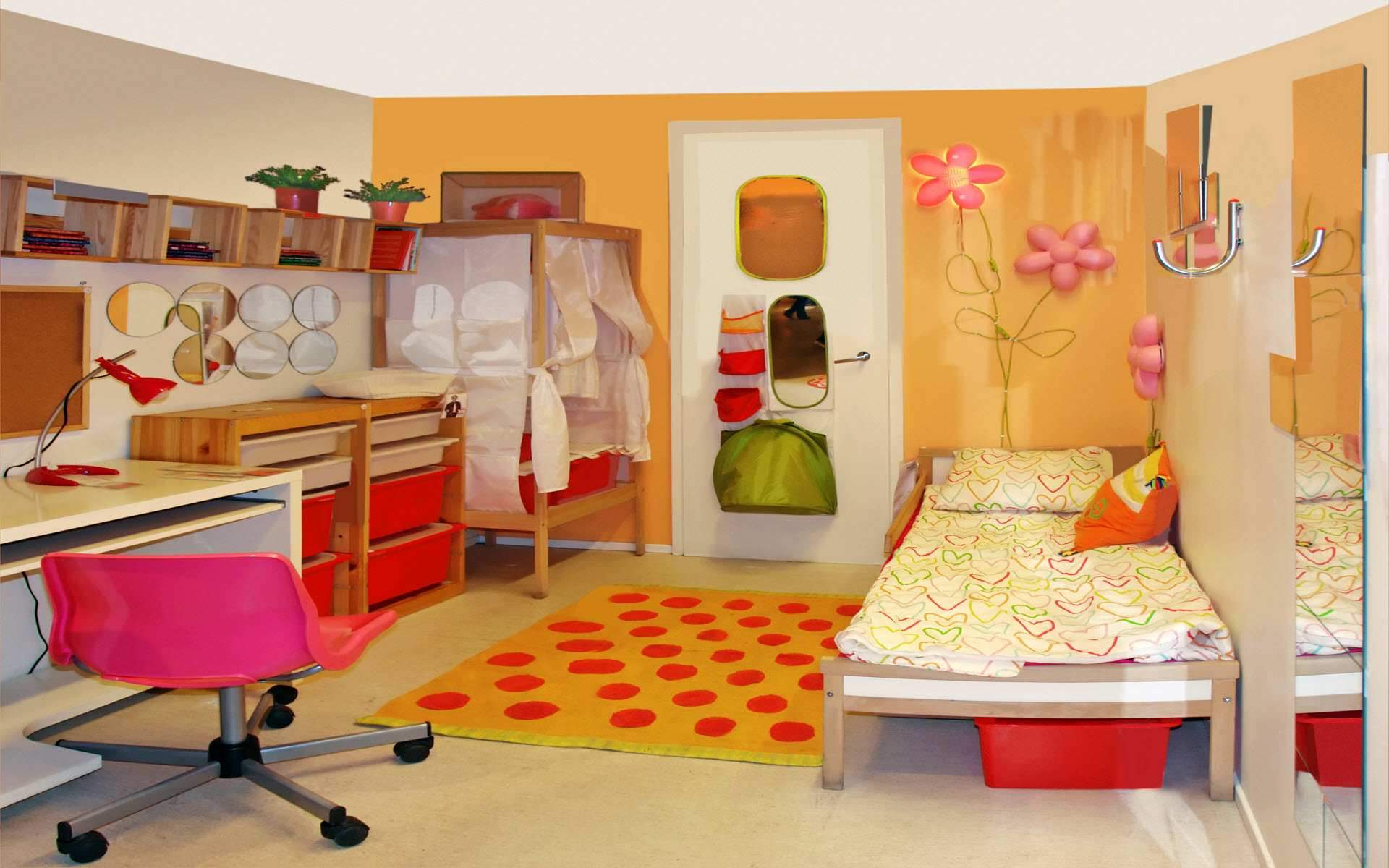 Оборудованная детская комната