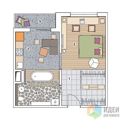 П3м дизайн двухкомнатной квартиры