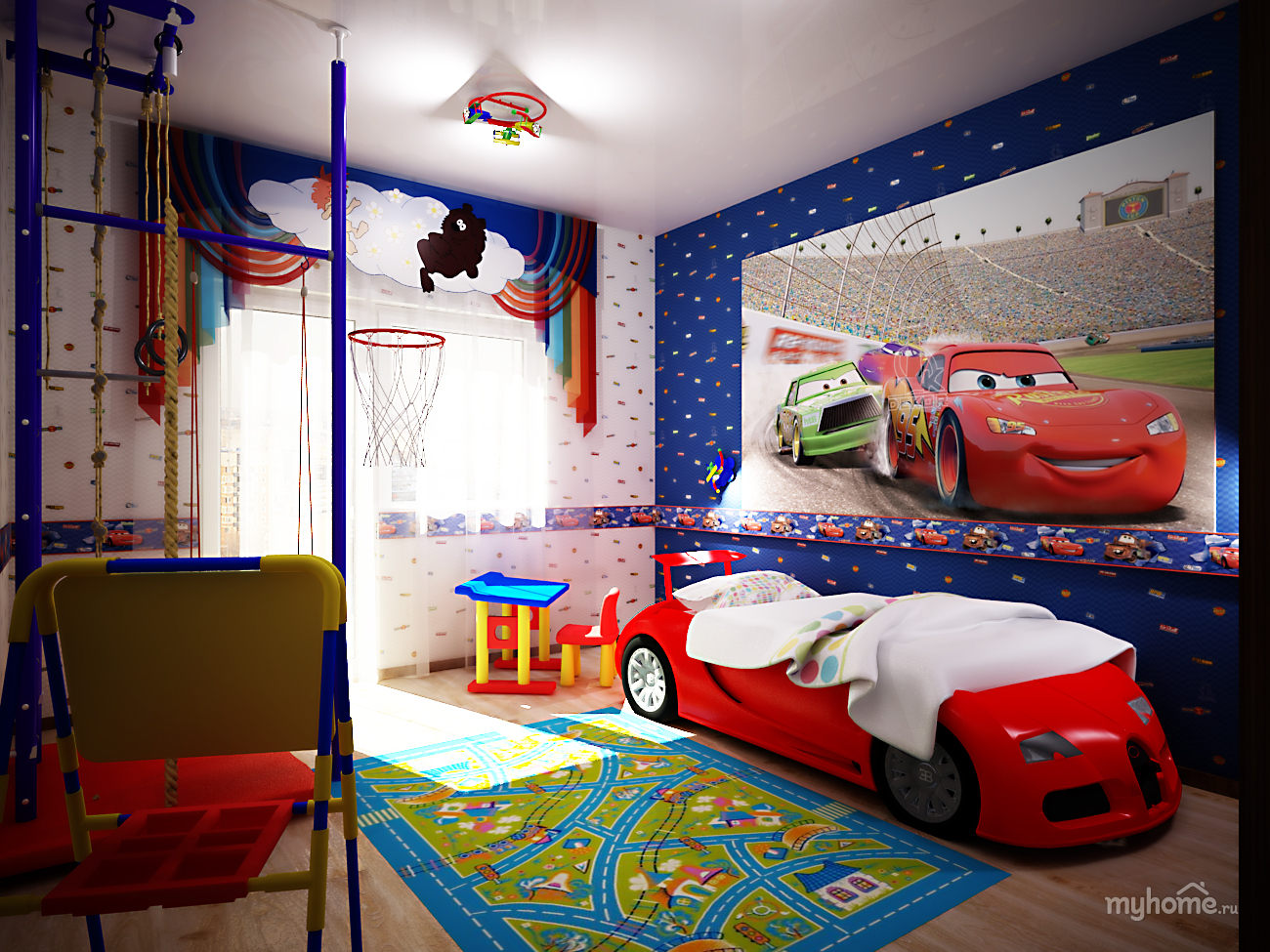 Дизайн детской комнаты мальчика 3 лет