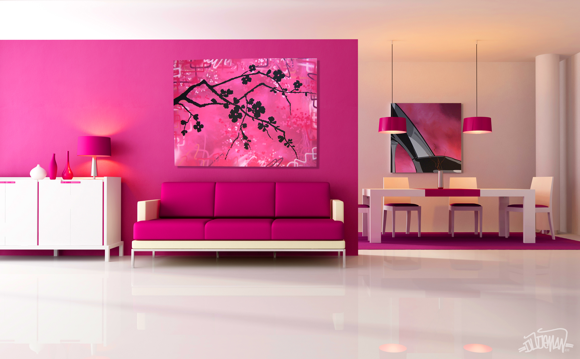 интерьер комната диван розовое interior bathroom sofa pink без смс