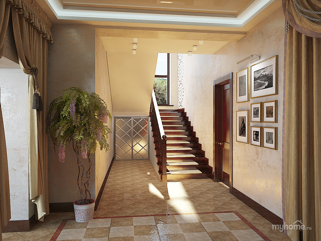Дизайн коридора в своем доме фото