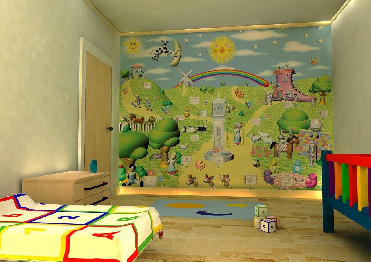 Детские фрески на стену для мальчика