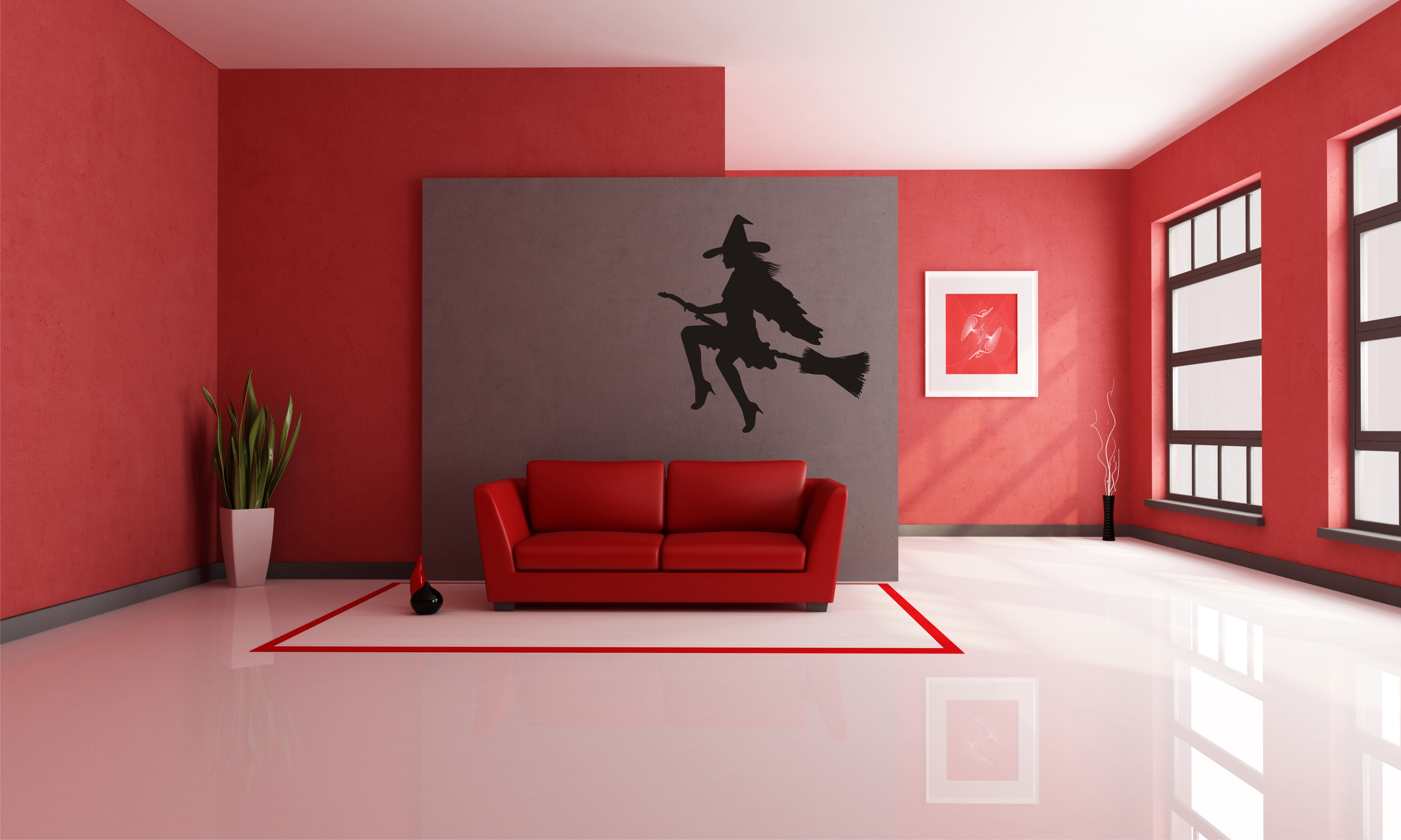 Без обоев. Покраска стен в интерьере. Интерьер в красных тонах. Красные стены в интерьере. Комната с красными стенами.