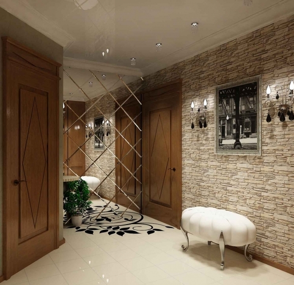 Дизайн вытянутого коридора в квартире фото