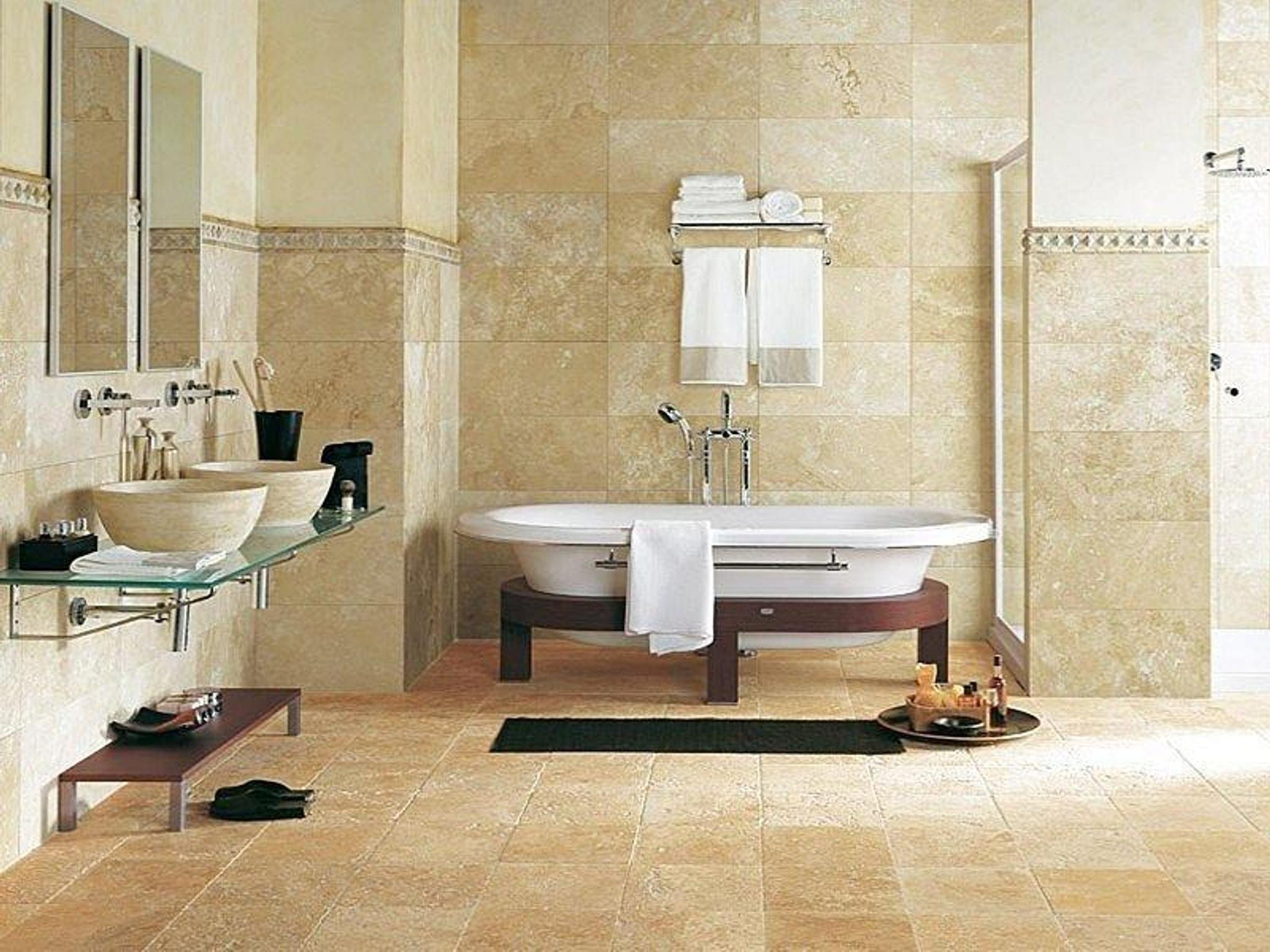 Дизайн интерьер ванной комнаты плитка - 92 фото