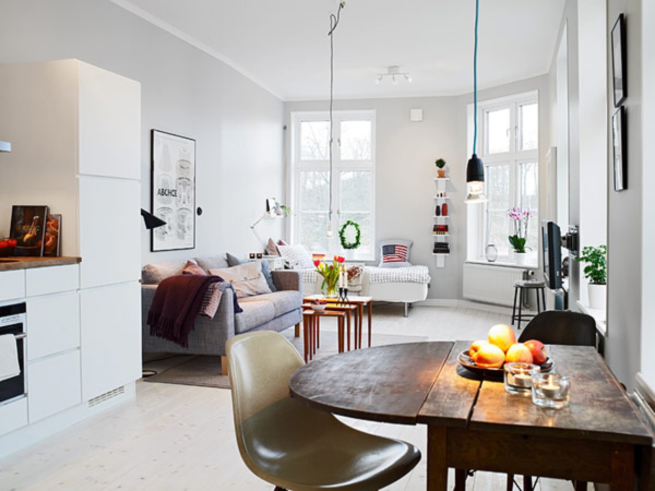 Датский стиль в интерьере маленькой квартиры