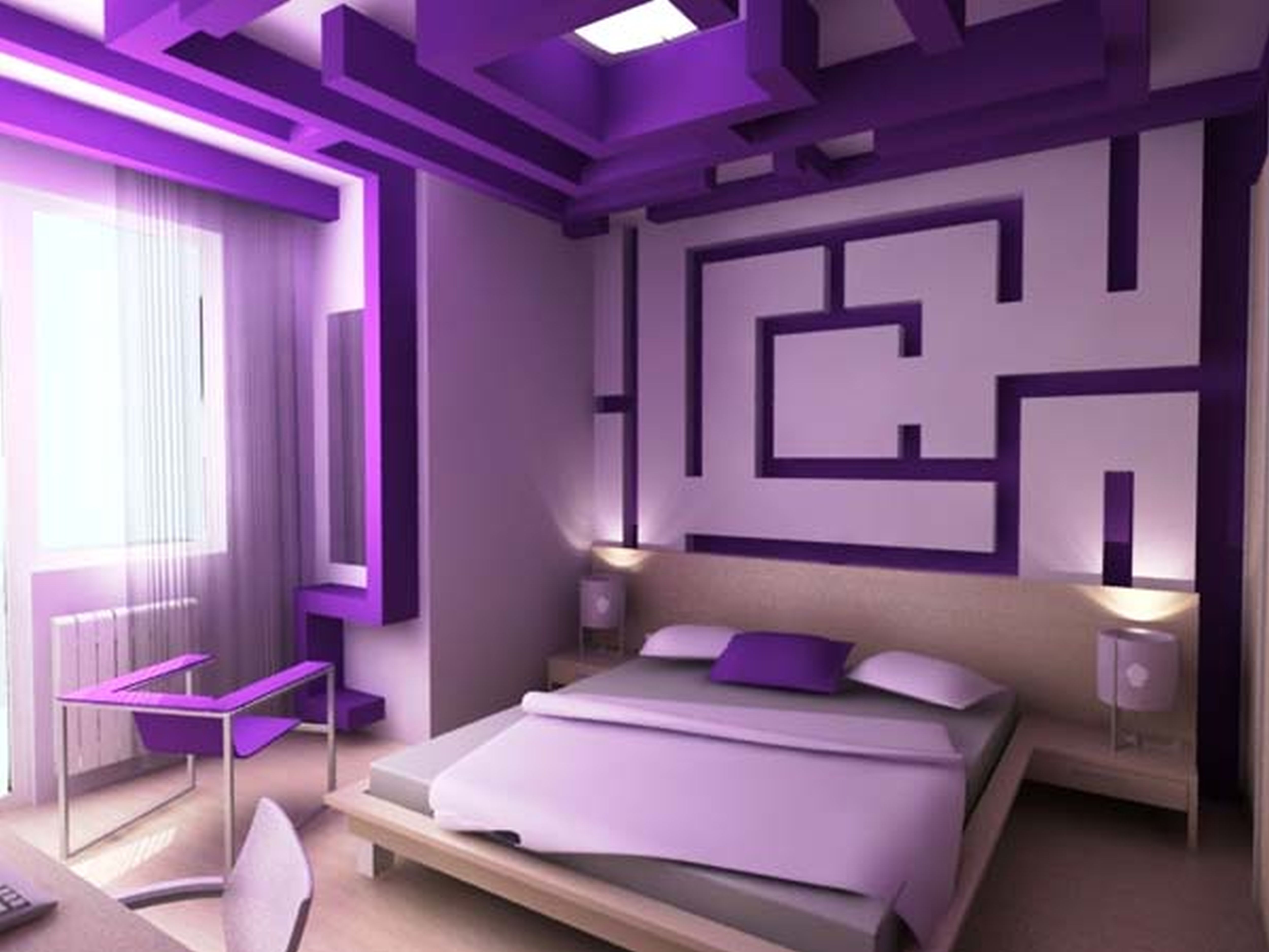 Дизайн спальни в сиреневых тонах — подборка удачных интерьеров